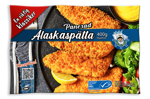 MSC Panerad Alaskaspättafilé 400g