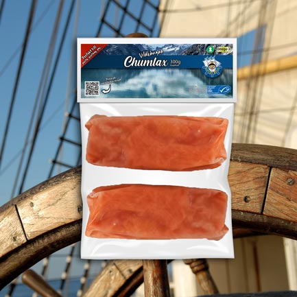 Vildfångad chumlax filé