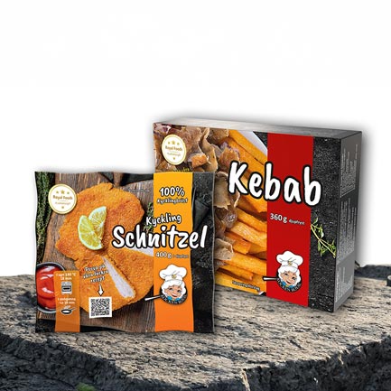 Kycklingschnitzel och kebab