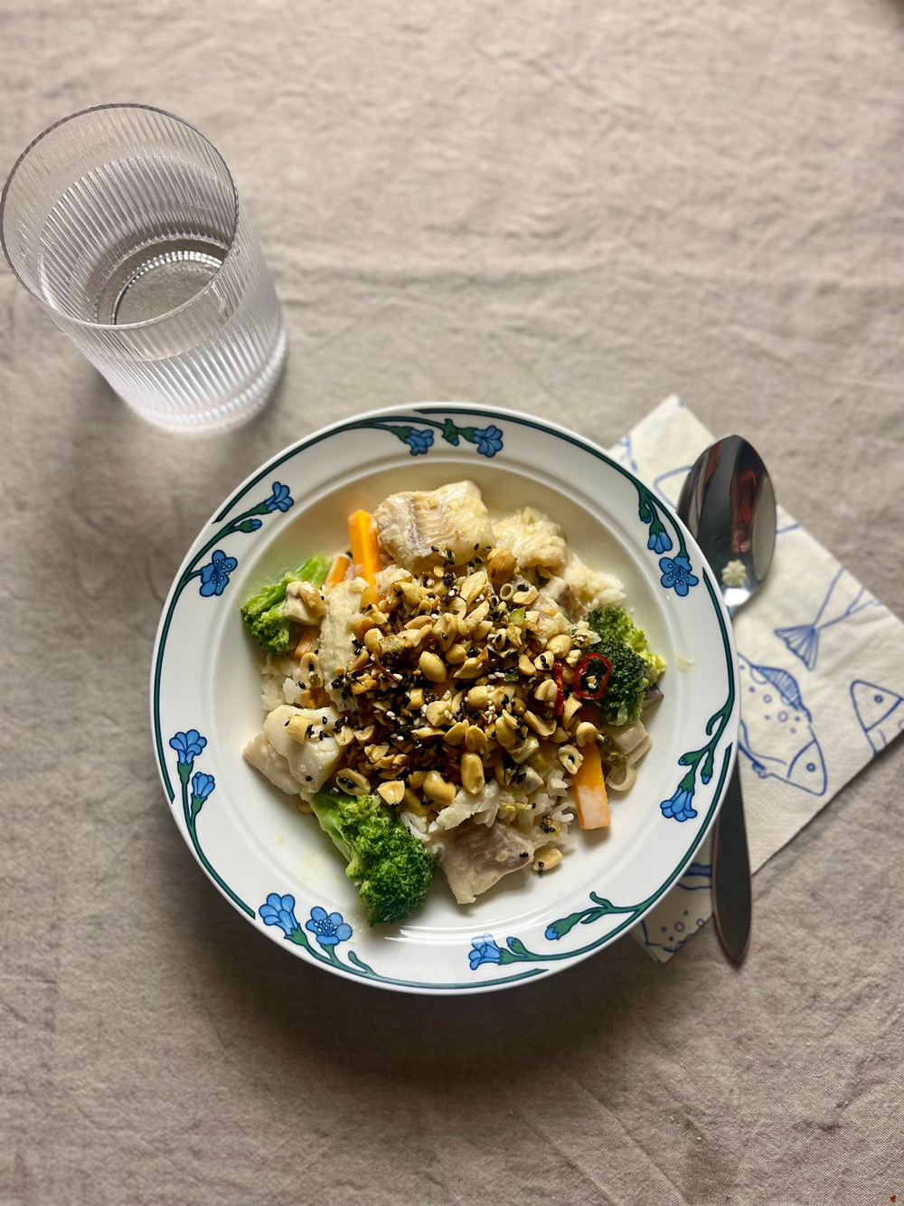 Kokosgrytta med Alaska pollock